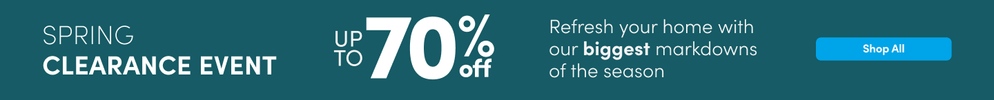 Spring Clearance event up to 70% off Clearance & Open Box